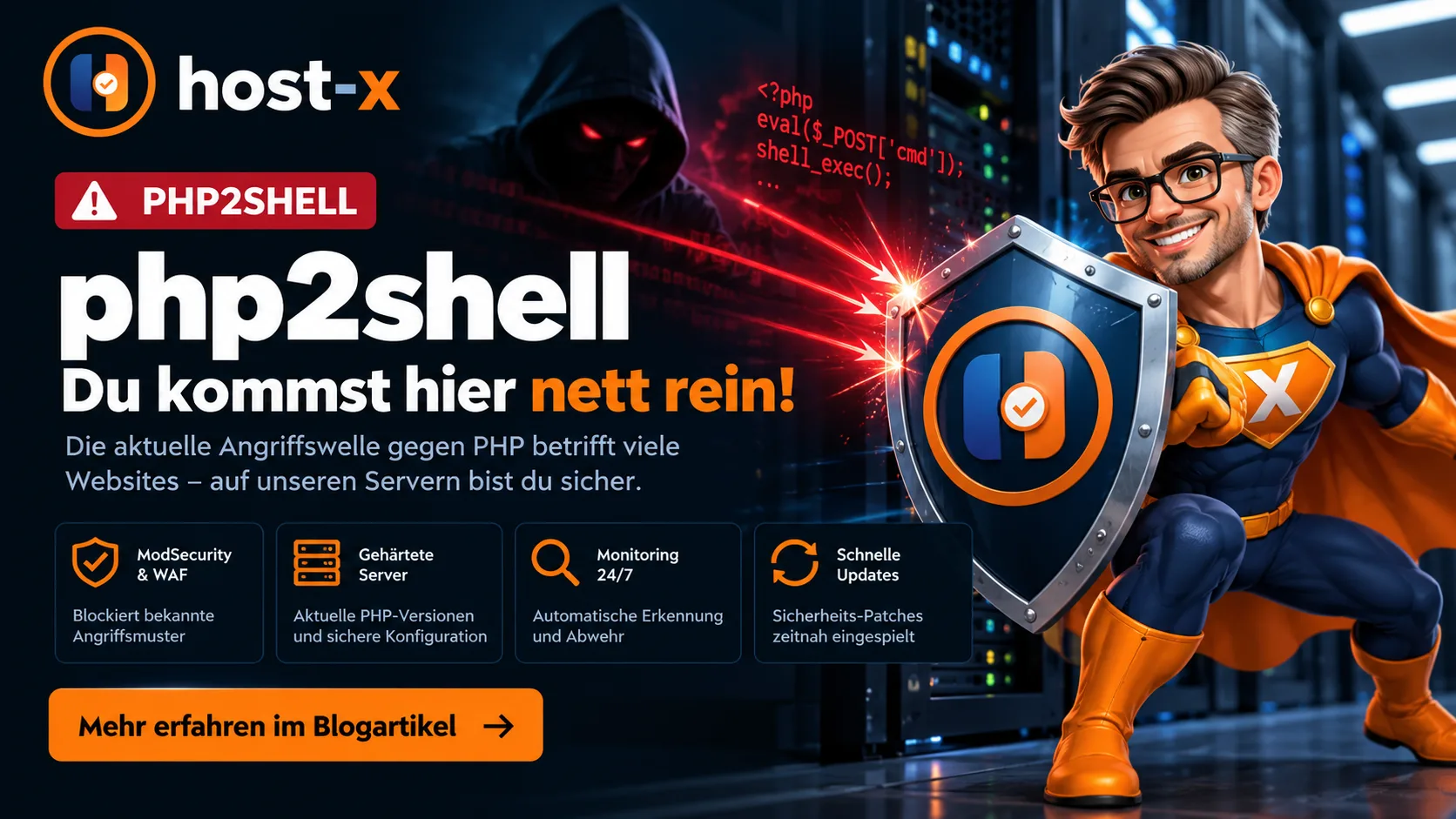 php2shell‑Warnung: Auf unseren gepachteten Servern bist du geschützt